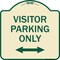 Signmission Visitor Parking Visitor Parking Heavy-Gauge Aluminum Architectural Sign, 18" x 18", TG-1818-22725 A-DES-TG-1818-22725 - alternate 1